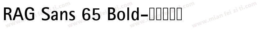 RAG Sans 65 Bold字体转换